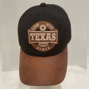 Adult Texas Lone Star Hat with velcro back.